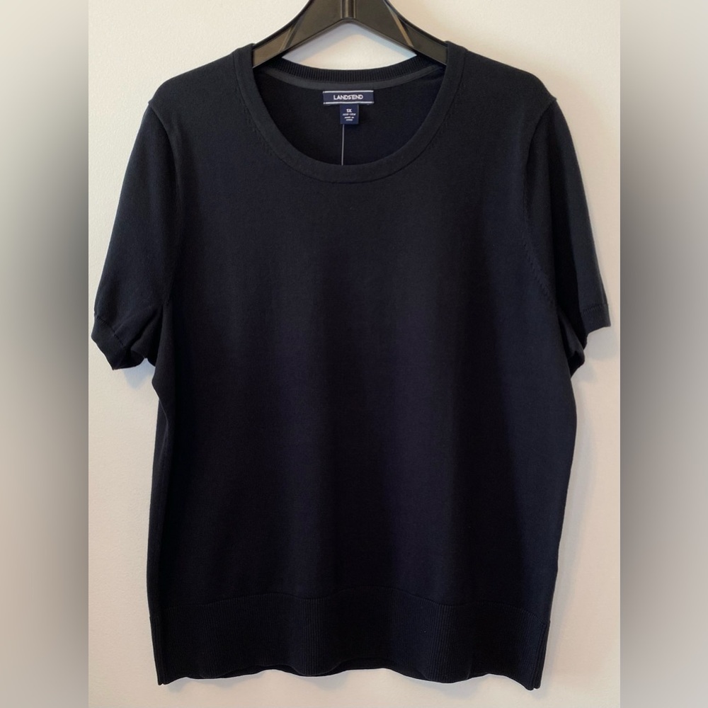 Lands' End Charcoal Knit Top - New - Women’s Size 1x